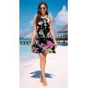imageWEACZZY Women Summer Casual Swing T Shirt Dresses Beach Cover up Loose DressFloral Purple