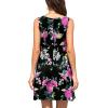 imageWEACZZY Women Summer Casual Swing T Shirt Dresses Beach Cover up Loose DressFloral Purple
