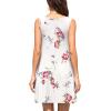 imageWEACZZY Women Summer Casual Swing T Shirt Dresses Beach Cover up Loose DressFloral White