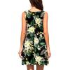imageWEACZZY Women Summer Casual Swing T Shirt Dresses Beach Cover up Loose DressGreen Leaf Lily