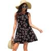 imageWEACZZY Women Summer Casual Swing T Shirt Dresses Beach Cover up Loose DressGypsophila Black