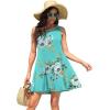 imageWEACZZY Women Summer Casual Swing T Shirt Dresses Beach Cover up Loose DressMint Green