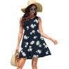 imageWEACZZY Women Summer Casual Swing T Shirt Dresses Beach Cover up Loose DressNavy Lily