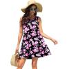 imageWEACZZY Women Summer Casual Swing T Shirt Dresses Beach Cover up Loose DressSilhouette Pink Black