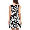 imageWEACZZY Women Summer Casual Swing T Shirt Dresses Beach Cover up Loose DressSketch Black White