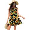imageWEACZZY Women Summer Casual Swing T Shirt Dresses Beach Cover up Loose DressSunflower