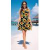 imageWEACZZY Women Summer Casual Swing T Shirt Dresses Beach Cover up Loose DressSunflower
