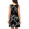 imageWEACZZY Women Summer Casual Swing T Shirt Dresses Beach Cover up Loose DressWhite Flower Black