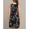 imageWEACZZY Women Summer Casual Swing T Shirt Dresses Beach Cover up Loose DressWhite Flower Black