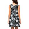 imageWEACZZY Women Summer Casual Swing T Shirt Dresses Beach Cover up Loose DressWhite Lily