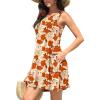 imageWEACZZY Women Summer Casual Swing T Shirt Dresses Beach Cover up Loose DressYellow Roses White