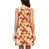 imageWEACZZY Women Summer Casual Swing T Shirt Dresses Beach Cover up Loose DressYellow Roses White