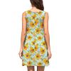 imageWEACZZY Women Summer Casual Swing T Shirt Dresses Beach Cover up Loose DressYellow Sunflower