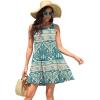 imageWEACZZY Women Summer Casual Swing T Shirt Dresses Beach Cover up Loose DressYy Green Khaki