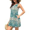 imageWEACZZY Women Summer Casual Swing T Shirt Dresses Beach Cover up Loose DressYy Green Khaki