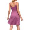 imageWEACZZY Womens 2025 Summer Dresses V Neck Spaghetti Strap Sundress Casual Beach Flowy Mini Dress with PocketsA Mauve