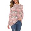 imageWEACZZY Womens Long Sleeve Shirts Button Cowl Neck Casual Loose Tunic Tops Blouse Dressy Fall Fashion 2025Camo Pink