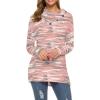imageWEACZZY Womens Long Sleeve Shirts Button Cowl Neck Casual Loose Tunic Tops Blouse Dressy Fall Fashion 2025Camo Pink