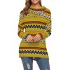 imageWEACZZY Womens Long Sleeve Shirts Button Cowl Neck Casual Loose Tunic Tops Blouse Dressy Fall Fashion 2025Stripe Yellow