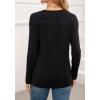 imageWEACZZY Womens Long Sleeve Tops Dressy Casual Sexy V Neck Work Shirts Loose Fit Blouses Tunic Fall Fashion Outfits 2025Black