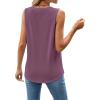 imageWEACZZY Womens Puff Short Sleeve Tops Dressy Casual Crew Neck Pleated T Shirts Cute Blouse Tunic Top Fashion Clothes 2025Z Mauve Tank