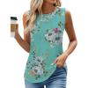 Z Floral Mint Green Tank