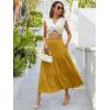 imageBerydress Long Skirts for Women with Pockets Trendy Elastic High Waist Flowy Swing A Line Ruffle Tiered Maxi SkirtGinger