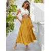 imageBerydress Long Skirts for Women with Pockets Trendy Elastic High Waist Flowy Swing A Line Ruffle Tiered Maxi SkirtGinger