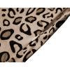 imageBerydress Womens Classic 34 Sleeve V Neck Sheath Casual Party Work Faux Black Wrap DressBrown Leopard