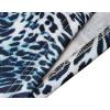 imageBerydress Womens Vintage VNeck Sheath Casual Party Work Faux Black Wrap DressBlue Leopard