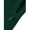 imageBerydress Womens Vintage VNeck Sheath Casual Party Work Faux Black Wrap DressDark Green