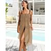imageCHICGAL Sarong Wraps Swimsuit Coverup for Women Bathing Suit Cover Up Summer Bikini Beach SwimwearKhaki