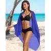 imageCHICGAL Sarong Wraps Swimsuit Coverup for Women Bathing Suit Cover Up Summer Bikini Beach SwimwearSapphire Blue