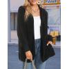 imageCHICGAL Womens Fuzzy Jacket Hooded Cardigan Open Front Sherpa Coat Outwear with PocketsBlack