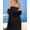 imageCHICGAL Womens Scarf Shawls and Wraps for Evening Dress Wedding Party Bridal Scarves Sarong Cover UpsBlack
