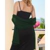 imageCHICGAL Womens Scarf Shawls and Wraps for Evening Dress Wedding Party Bridal Scarves Sarong Cover UpsDark Green
