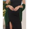imageCHICGAL Womens Scarf Shawls and Wraps for Evening Dress Wedding Party Bridal Scarves Sarong Cover UpsDark Green
