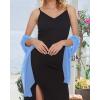 imageCHICGAL Womens Scarf Shawls and Wraps for Evening Dress Wedding Party Bridal Scarves Sarong Cover UpsDusty Blue