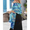 imageCHICGAL Womens Scarf Shawls and Wraps for Evening Dress Wedding Party Bridal Scarves Sarong Cover UpsGorgeous Blue