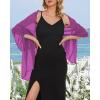 imageCHICGAL Womens Scarf Shawls and Wraps for Evening Dress Wedding Party Bridal Scarves Sarong Cover UpsPurple