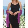 imageCHICGAL Womens Scarf Shawls and Wraps for Evening Dress Wedding Party Bridal Scarves Sarong Cover UpsPurple