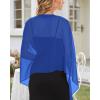 imageCHICGAL Womens Scarf Shawls and Wraps for Evening Dress Wedding Party Bridal Scarves Sarong Cover UpsRoyal Blue