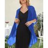 imageCHICGAL Womens Scarf Shawls and Wraps for Evening Dress Wedding Party Bridal Scarves Sarong Cover UpsRoyal Blue