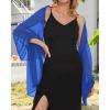 imageCHICGAL Womens Scarf Shawls and Wraps for Evening Dress Wedding Party Bridal Scarves Sarong Cover UpsRoyal Blue