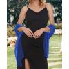 imageCHICGAL Womens Scarf Shawls and Wraps for Evening Dress Wedding Party Bridal Scarves Sarong Cover UpsRoyal Blue