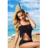 imageSwimsuit Coverups for Women Sarong Beach Bikini Wrap Sheer Short Skirt Chiffon Scarf for SwimwearBlack