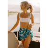 imageSwimsuit Coverups for Women Sarong Beach Bikini Wrap Sheer Short Skirt Chiffon Scarf for SwimwearGreen Leaf