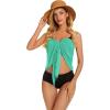 imageSwimsuit Coverups for Women Sarong Beach Bikini Wrap Sheer Short Skirt Chiffon Scarf for SwimwearMint Green
