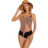 imageSwimsuit Coverups for Women Sarong Beach Bikini Wrap Sheer Short Skirt Chiffon Scarf for SwimwearPurple Gray
