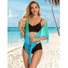 imageSwimsuit Coverups for Women Sarong Beach Bikini Wrap Sheer Short Skirt Chiffon Scarf for SwimwearTiedyed Sky Blue